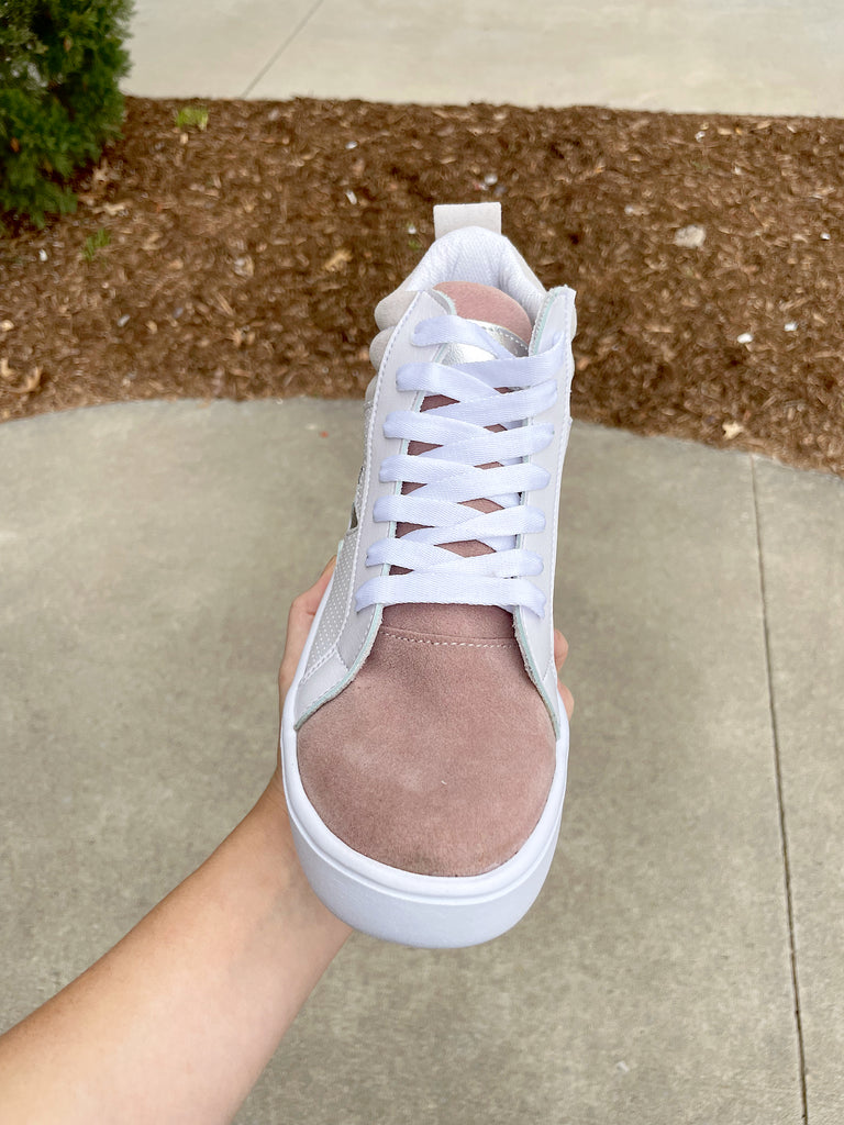 Golden High Tops in Mauve