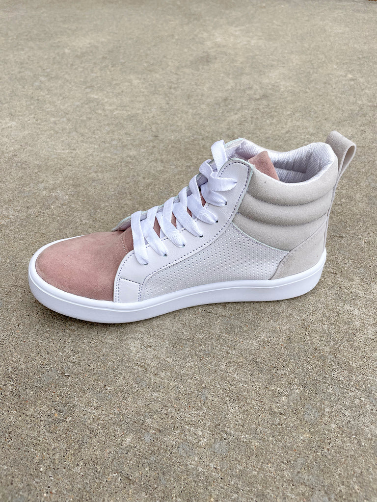 Golden High Tops in Mauve