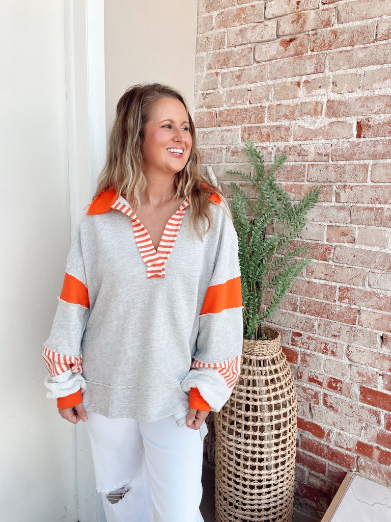 Game Day Sweatshirt in Orange