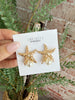 Starfish & Pearl Bottomed Earrings