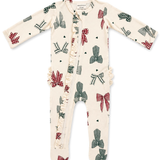 Country Christmas Bows Footies