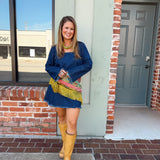 Crane Silk Fringe Scarf