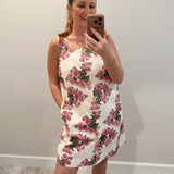 Denim Florals in Pink