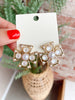 Pearl Squared Cross Earrings
