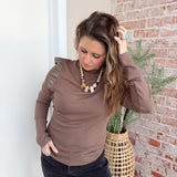 Leather n Lace Top