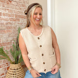 Biscoff Sweater Vest Top