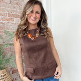 All Business Peplum Tank