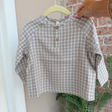 Quincy Mae Zion Shirt Blue Gingham