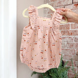Quincy Mae Maya Romper Cherries