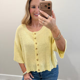Butter Yellow Cardigan
