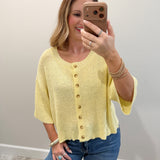 Butter Yellow Cardigan