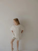 Beige & White Checkered Set