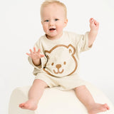 Oatmeal Bear Shorts Set
