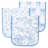 3 Pack Premium Burp Cloths - Vintage Carnival