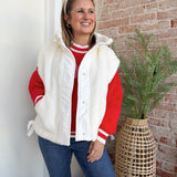 Mocha Frap Vest in White