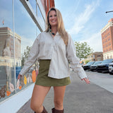 The Sunday Mocha Stripe Top