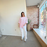 Mid Rise Flare Fringe White Denim