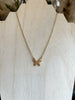Big Butterfly Necklace Gold