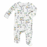 Caden Lane Golf Blue & Green Bamboo Sleeper Footies