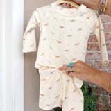 Quincy Mae Finn Rashguard + Short Set Dino