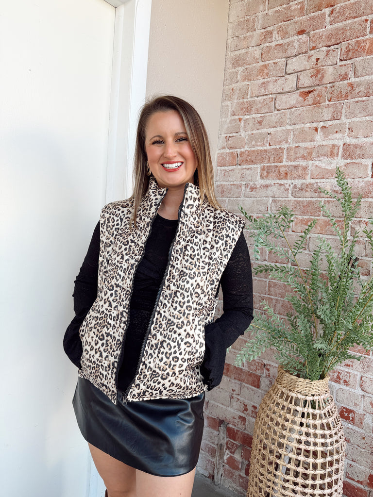 Pop of Cheetah Vest
