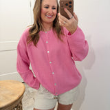 Lila Cardigan in Pink