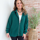 She's Athletic Jacket in Green