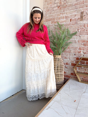 Statement Buttons Mini Skirt