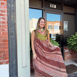Merlot Moment Maxi Dress