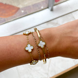 Pearl Clover Accent Bracelet