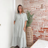 Run to the Market Dress in Olive