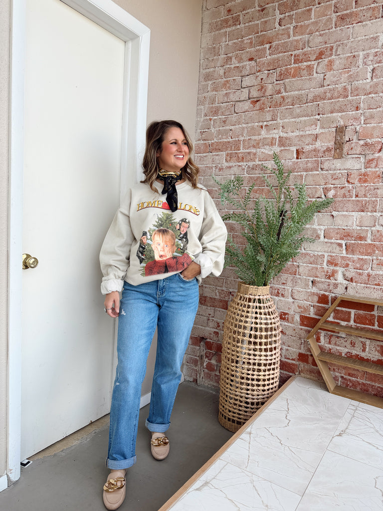 High Rise Cuff Boyfriend Jeans