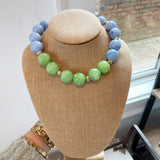 Statement Beads in Blue & Green