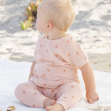 Quincy Mae Terry Tee Pant Set Polka Dot