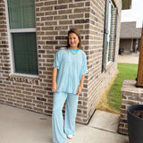 Blue Stripe and Shine Set - Bottoms