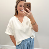 Surely Simple Top in Ivory