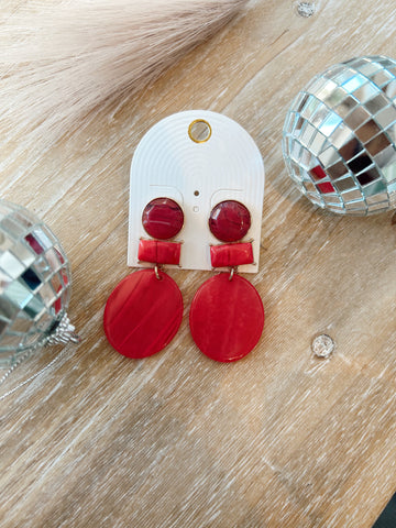 Foiled Statement Earrings