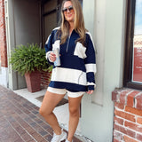 Navy Stripe Set - Pullover