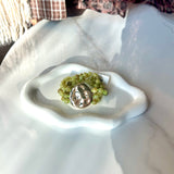 3 Layered & Accented Round Bracelet- Olive