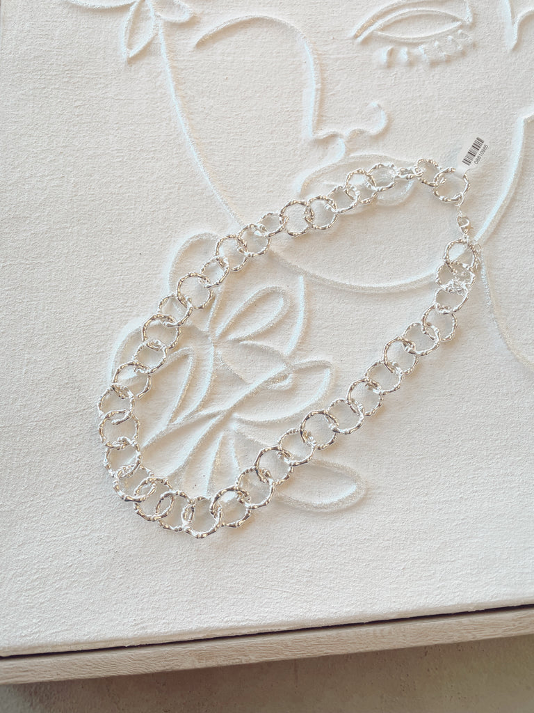 Silver Bamboo Chain Necklace