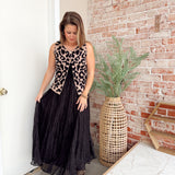 Crinkle Maxi Skirt