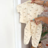 Quincy Mae Jersey Tee + Pant Set Race Car