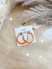 Enamel Color Hoops - Orange