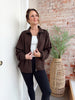 She's Athletic Jacket in Chocolate