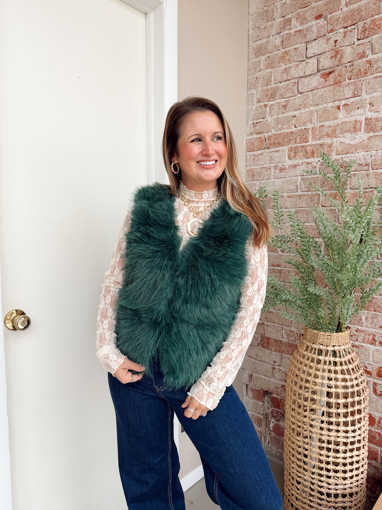 Faux Fur Holiday Vest