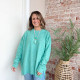 Kayla Sweater in Teal