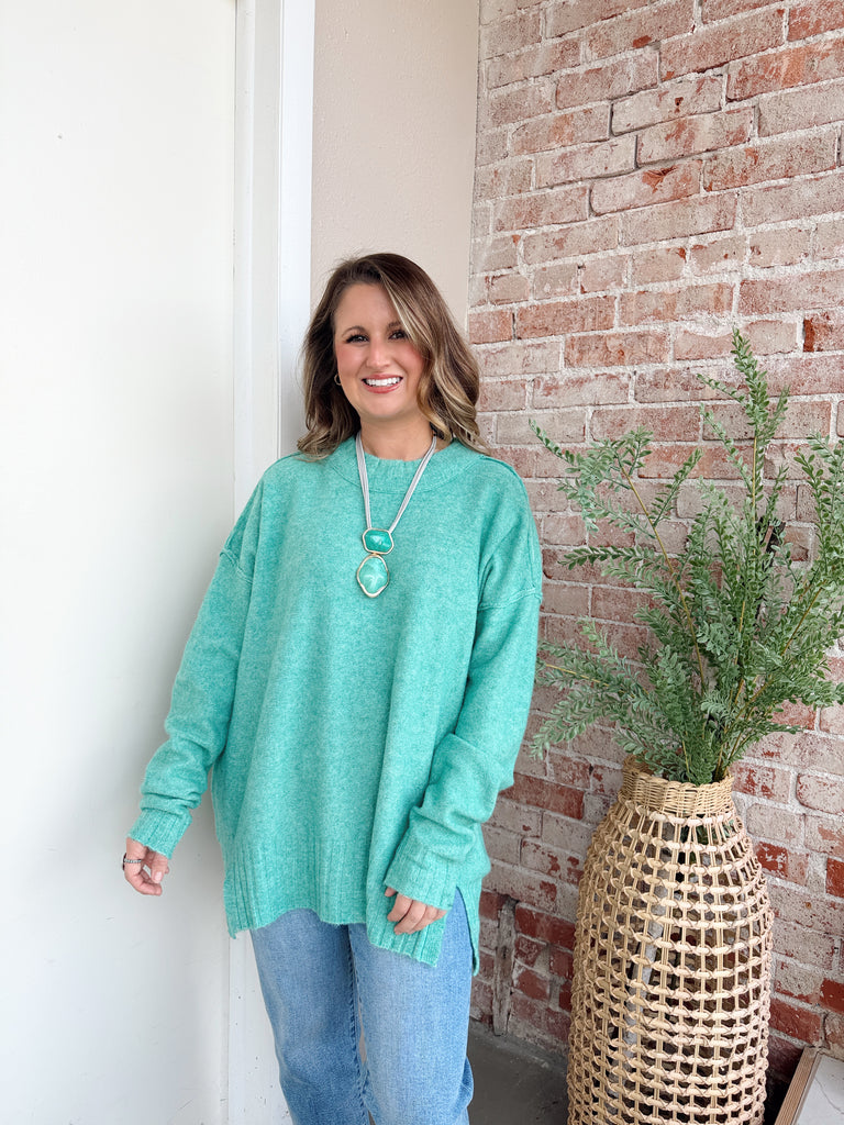 Kayla Sweater in Teal