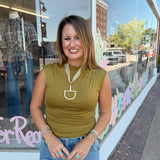 Horsebit Mesh Necklace