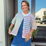 Taste the Rainbow Cardigan in Pastels