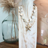 Starfish & Charm Linked Shell Necklace
